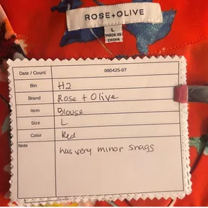 Rose‎ And Olive Boho Blouse Red Large thumbnail 12