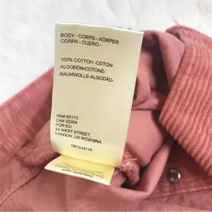 FREE PEOPLE‎ Ray Button Front Corduroy Mini Skirt Rust Pink Fall Size 10 New thumbnail 9
