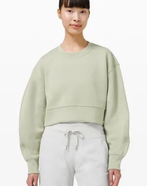 Lululemon Perfectly Oversized Cropped Crew Softstreme Size 6 thumbnail 1