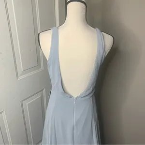 Show me Your Mumu Jenn low back maxi dress bridesmaids dusty blue size‎ XL thumbnail 6