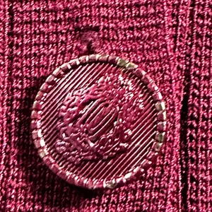Zara Burgundy Cropped Cardigan Jacket Size S Collared Button Front thumbnail 4