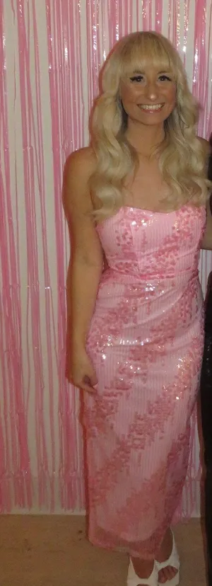 Hello Molly Sequin Pink Dress thumbnail 3