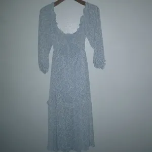 Altar'd State S Alissa Baby Blue Boho Floral Chintz Midi Maxi Dress thumbnail 5