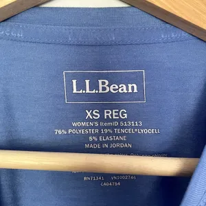 L.L.Bean‎ light blue long sleeved athletic top women's size XS workout shirt thumbnail 3