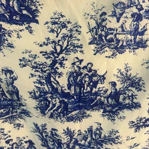 New Missguided White Dress with Blue Toile Print | Size Medium thumbnail 5