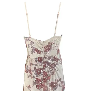 NWT Lulus Shine Language Rose Gold Sequin Mermaid Maxi Dress Sz‎ XS thumbnail 4
