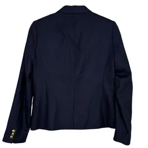 J. Crew Schoolboy Long Sleeve Wool Blend Lined Gold Buttons Blazer 4 Navy Blue thumbnail 5