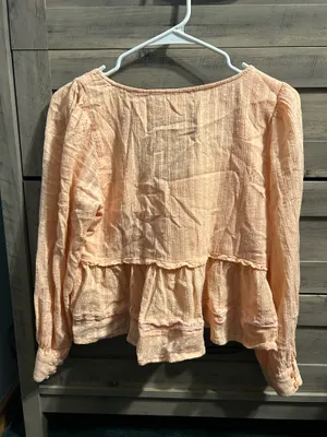 American Eagle Cropped Flowy Long Sleeve thumbnail 2
