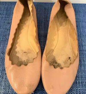 Chloe Pink Scalloped Ballet Flats thumbnail 1