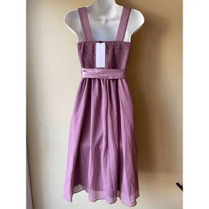 Little Mistress Bridesmaid Skate Dress in Mauve Purple Women's Size 4 thumbnail 2