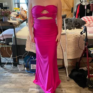 Pink Prom Dress Size 12 thumbnail 3