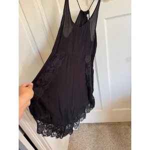 Free People black Eyelashes slip‎ dress size medium thumbnail 3