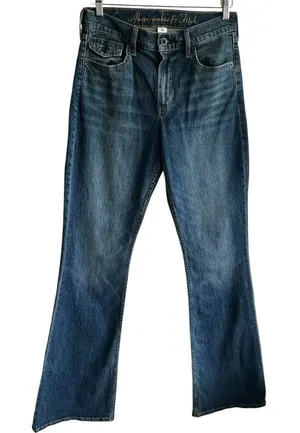 Abercrombie & fitch jeans Sz 28 Long High Rise Bootcut thumbnail 1