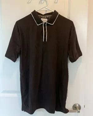 men’s collared shirt Brown Size M thumbnail 1