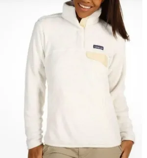 Patagonia Snap T Fleece Pullover Cream size small thumbnail 2