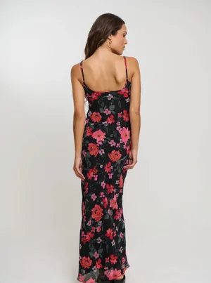 Bronze Snake Maxi Dress Black Size XS thumbnail 3