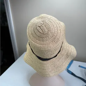 Madewell Packable Braided Straw Hat Summer Beach Travel Vacation Sz M/L thumbnail 11