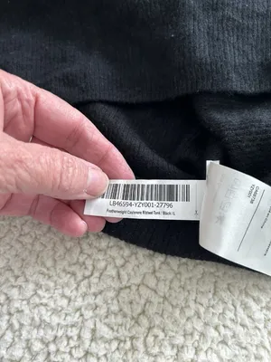 Quince Featherweight Cashmere Ribbed Tank Black Size Large thumbnail 13