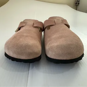 Birkenstock Boston Suede Mules Pink Clay, 7-7.5 (38) thumbnail 8