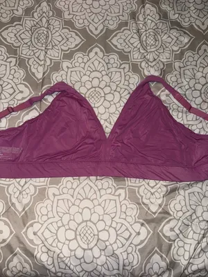 Joyspun Wireless V-Neck Bralette in Purple. Size XXL thumbnail 5