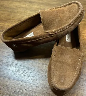 Picnic Size 38 (7.5) Brown Suede Slip On Loafers thumbnail 1