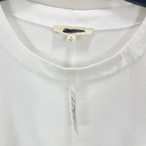 J.Crew Madewell Puff Sleeve Tee Shirt Cotton Top Relaxed Minimalist Eyelet White M NWT thumbnail 6