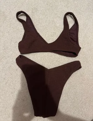 LA Hearts by PacSun Brown Katie Deep V Bikini Bottom thumbnail 6