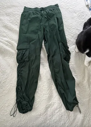 Lululemon dance studio cargo pants in dark forest green size small thumbnail 1
