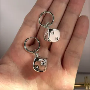 Dice Dangle Drop Earrings for Men Women Streetwear Hip Hop Punk Unisex Style thumbnail 4