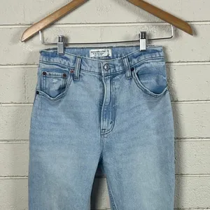 Abercrombie & Fitch 90s Slim Straight Ultra High Rise size 26S thumbnail 7