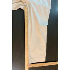 Talbots Modern Fit Cropped Pants 8P‎ Cream Ivory Cotton Stretch Petite Trousers thumbnail 8