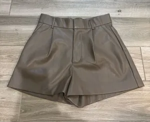 ZARA Leather Faux Shorts thumbnail 1