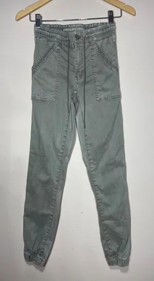 American Eagle Cargo Jogger Green Utility Streetwear Y2K 2 thumbnail 1