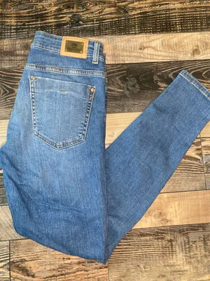 Zara Blue Skinny Stretch Jeans thumbnail 1