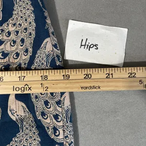 Ann Taylor Pencil Skirt Size 2 Teal Peacock Brocade Jacquard Tapestry Elegant thumbnail 9