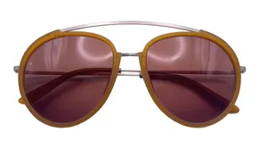 Smoke x Mirrors Viva 55mm Browline Aviator‎ Sunglasses in Matte Miel thumbnail 1