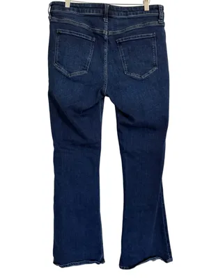 Quince Luna Stretch Flare Jeans Midnight Blue Women’s Size 31 x 32 High Rise thumbnail 4