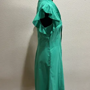 Green Ruffle Dress Size L thumbnail 3