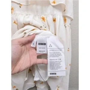 NWT Reformation Foxglove Tiered Ruffle Maxi Dress 2 Opium Floral Georgette thumbnail 12