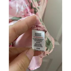 Flora Nikrooz Pink Floral CHEMISE CAMI Lace Accent Sleepwear TOP LARGE thumbnail 6