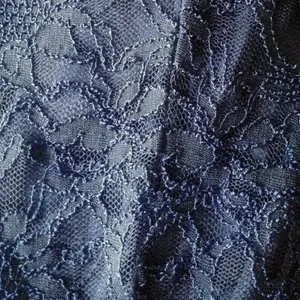 Sangria Navy Blue Lace Mermaid Godet Hem Maxi Dress Formal Gown by thumbnail 12