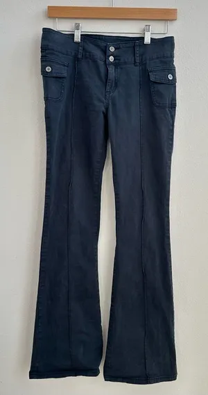 Brandy Melville John Galt Y2K low rise flare twill pants thumbnail 1