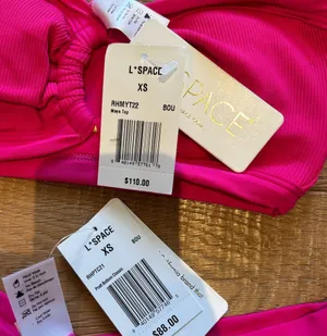 lspace maya pink bikini top and pratt bottoms thumbnail 4