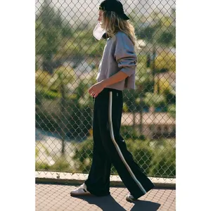 Free People Movement Black One On One Mesh Pants Size Large NWT $98 retail rare thumbnail 2