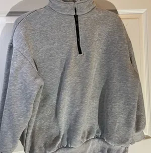Grey quarter zip up thumbnail 1