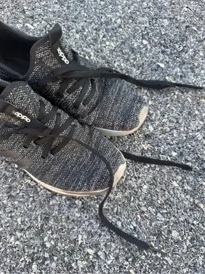 Adidas Cloudfoam Black Knit Running Shoes Women’s Size 8 thumbnail 4