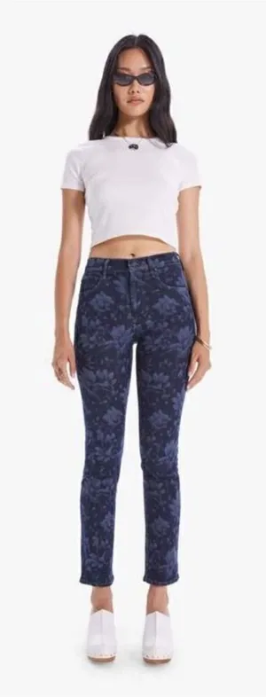 Mother Dazzler Hover High Rise Straight Leg Jeans in Depth of Field thumbnail 1