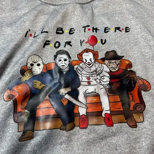Halloween “I’ll Be There For You” Graphic Crewneck Sweatshirt, Size Small thumbnail 3