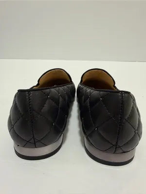 TALBOTS Ryan Stud Quilted Loafer Black Size 9 thumbnail 4