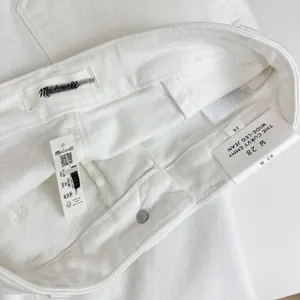 Madewell The Curvy Emmy Wide Leg Jean Super Stretch Denim Tile White US 28 NWT thumbnail 14